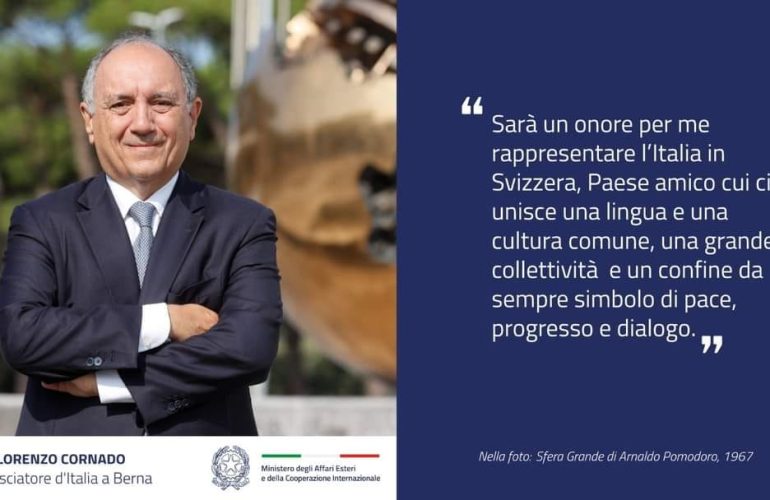 La Camera di Commercio Italiana per la Svizzera si congratula con il nuovo Ambasciatore italiano in Svizzera e in Lichtenstein Gian Lorenzo Cornado